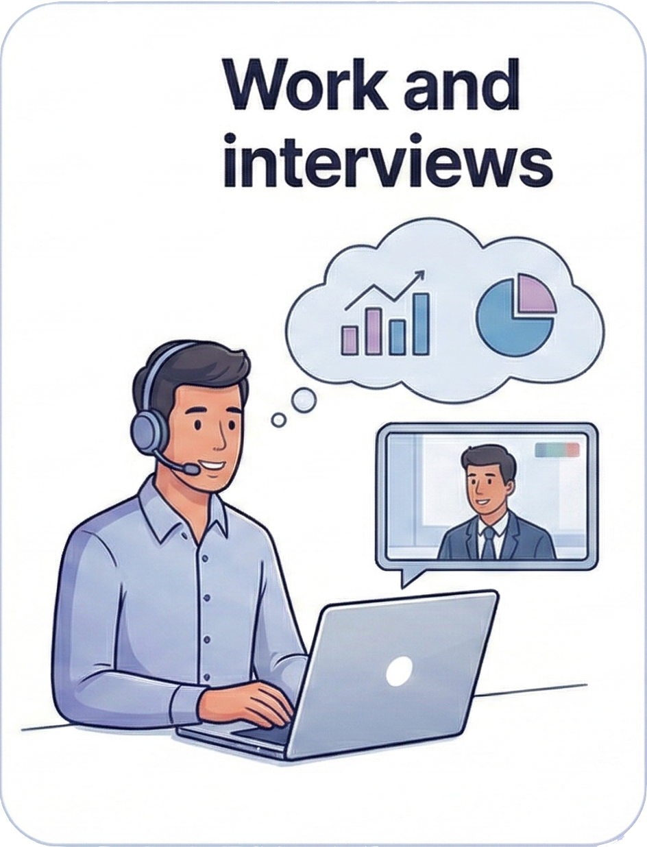 Work and interviews story